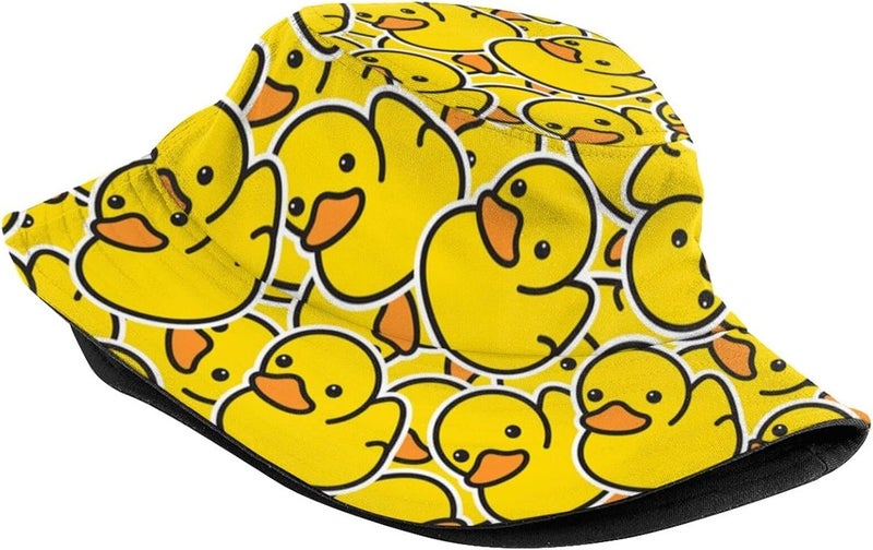 TUSBUIR Funny Duck Bucket Hat Fisherman Hat Beach Travel Sun Hat Outdoor Cap for Unisex Men Women - Image 2